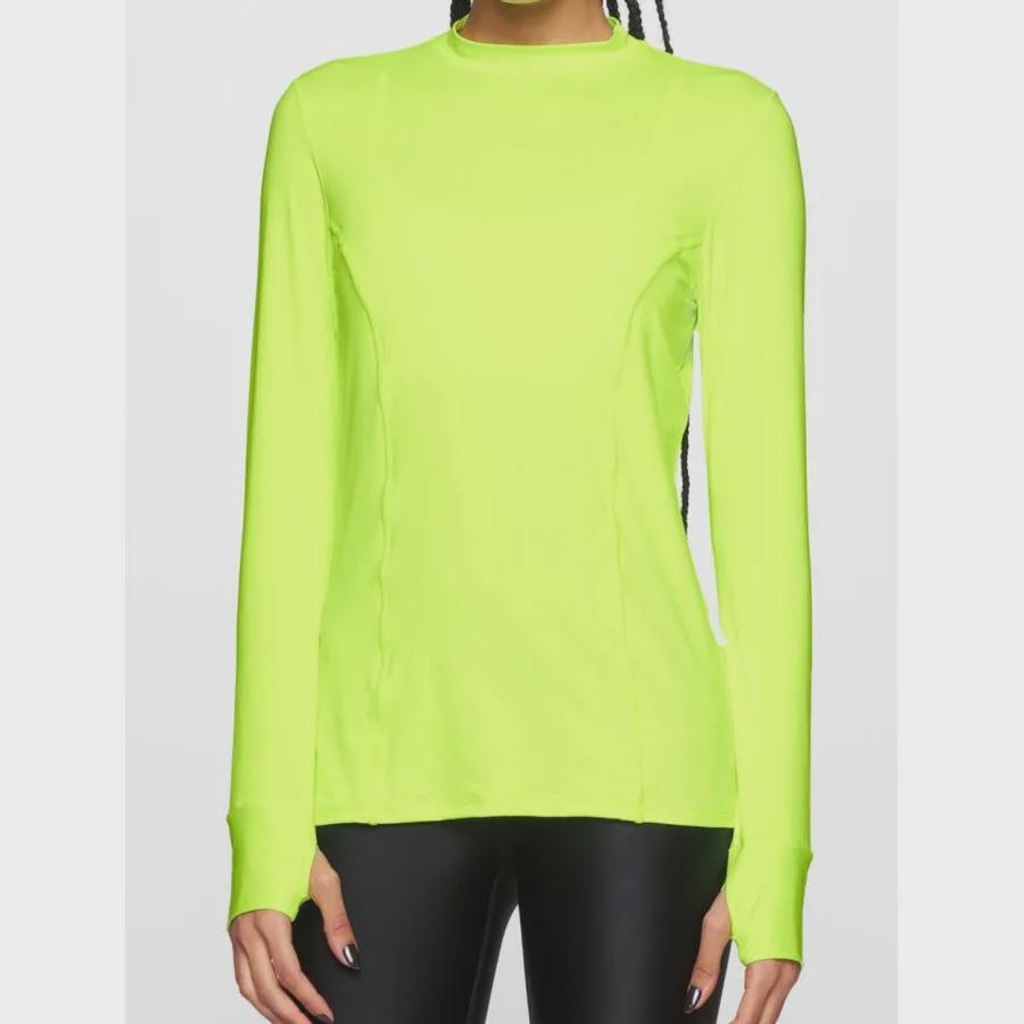 Camiseta Body For Sure Manga Longa com Gola Alta U.V - Feminina