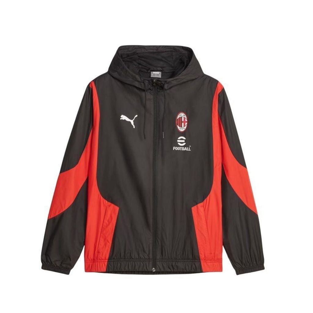Jaqueta com Capuz Ac Milan 23 Puma Pré-Jogo - Masculina | Centauro