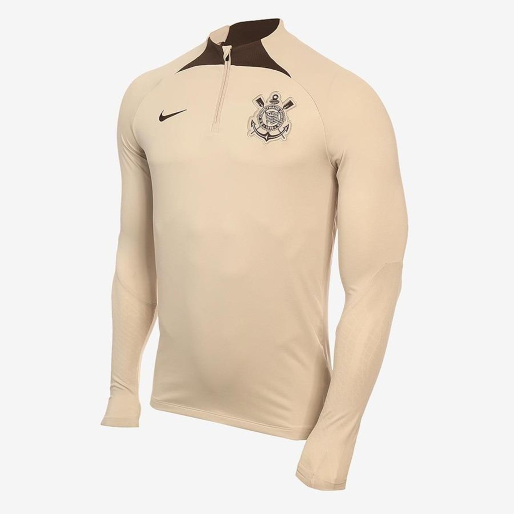 Camiseta Nike Manga Longa Corinthians Treino 2024 Strike - Masculina - Foto 1