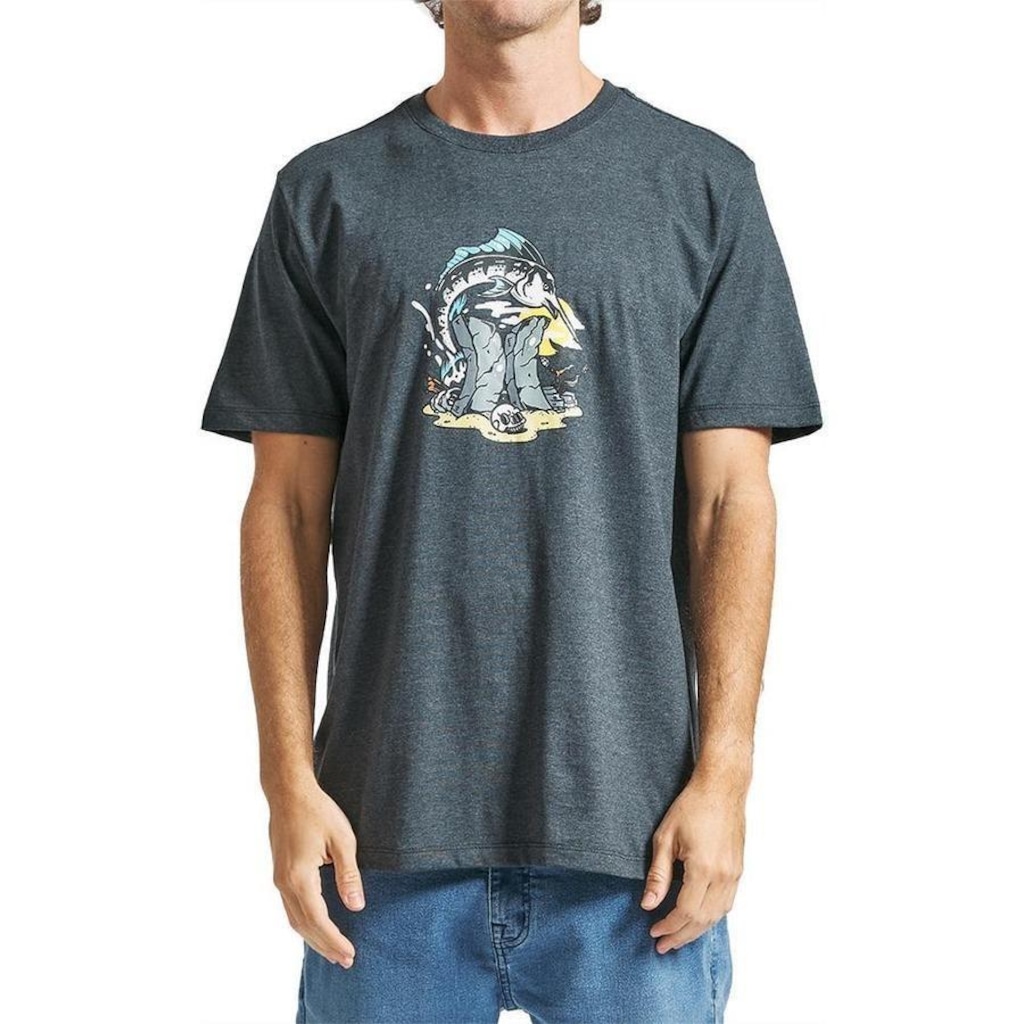 Camiseta Hurley Bedrock Sm24 - Masculina