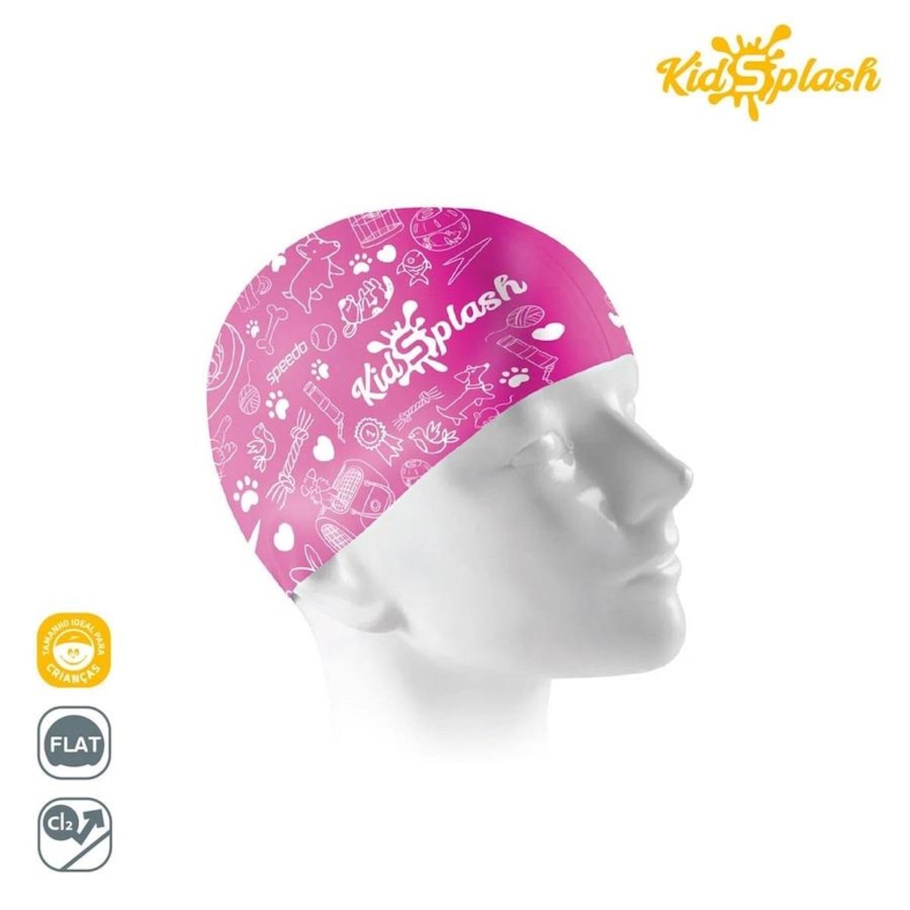 Imagem 2 do produto Touca de Natação de Silicone Estampa Pet Kidsplash - Infantil