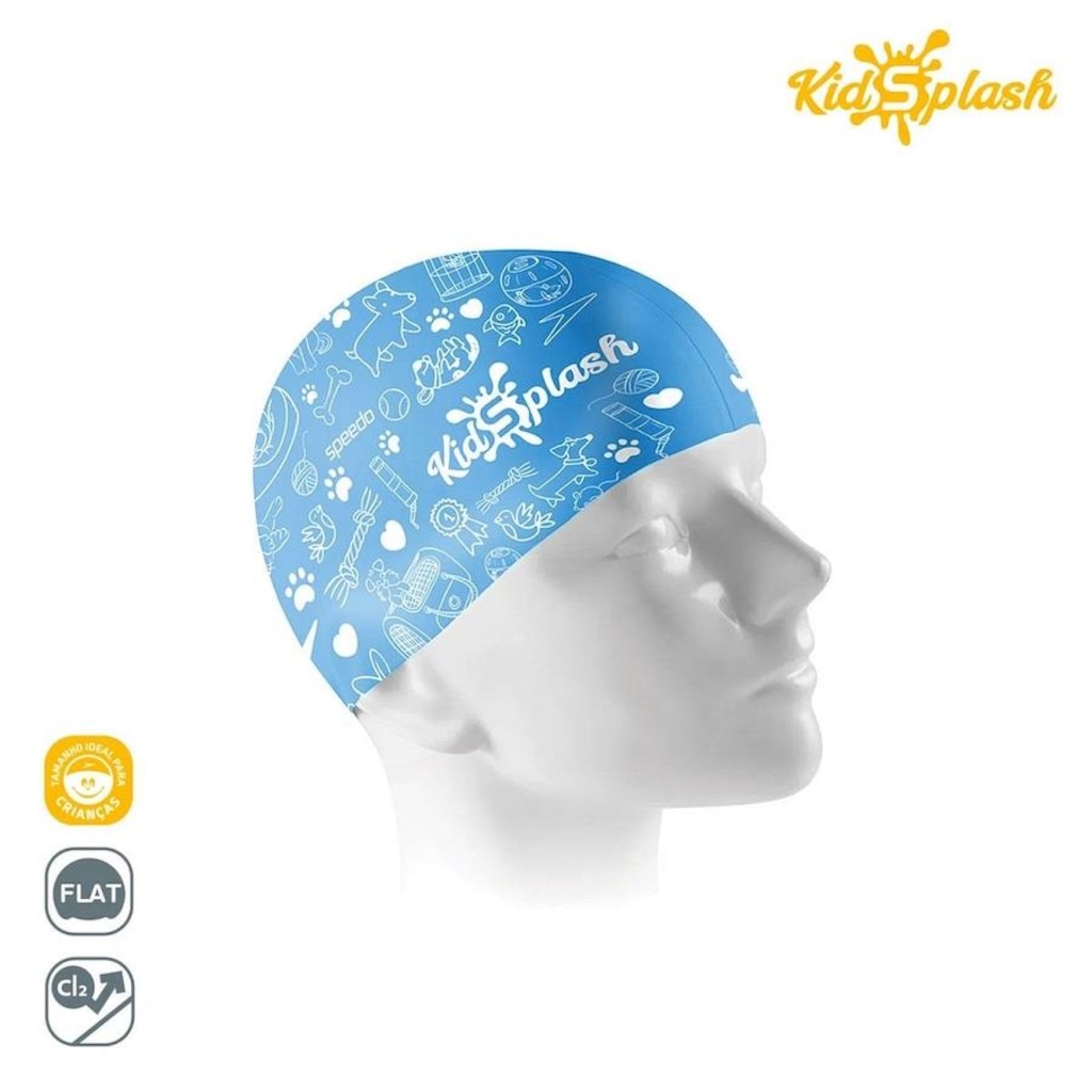 Imagem 2 do produto Touca de Natação de Silicone Estampa Pet Kidsplash - Infantil