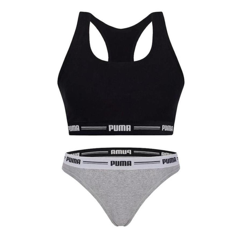 Kit Top Puma Nadador + Calcinha Biquíni - Feminino