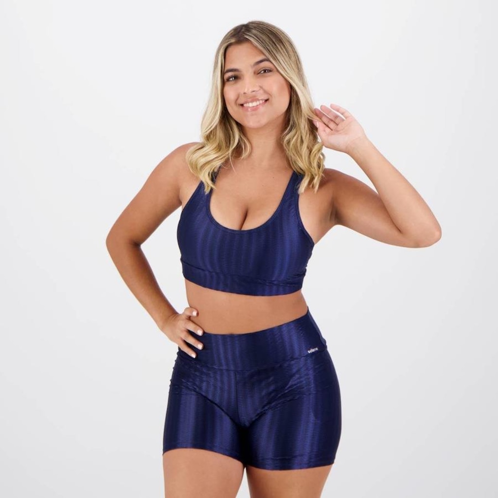 Imagem 2 do produto Kit Top Fitness Selene 3D + Shorts - Feminino