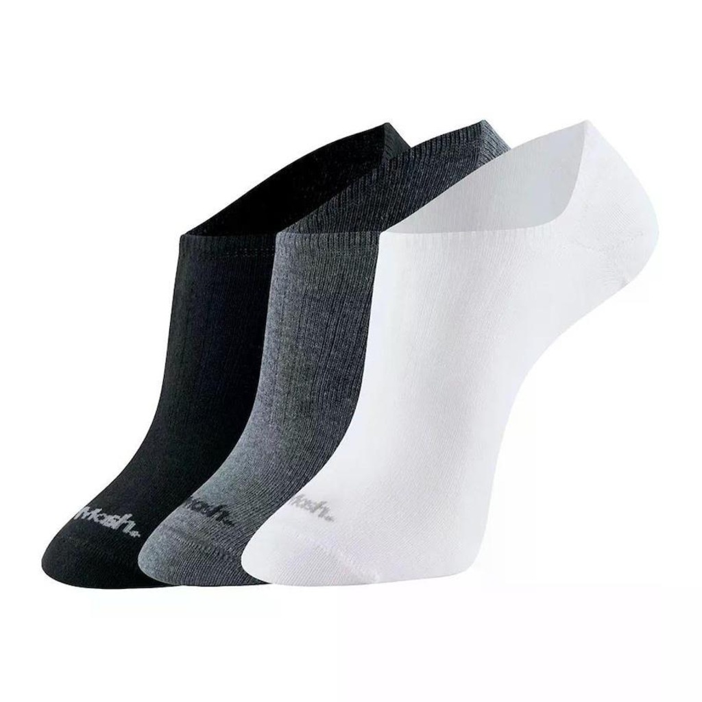 Kit Meias Invisível Mash - 3 Pares - Adulto