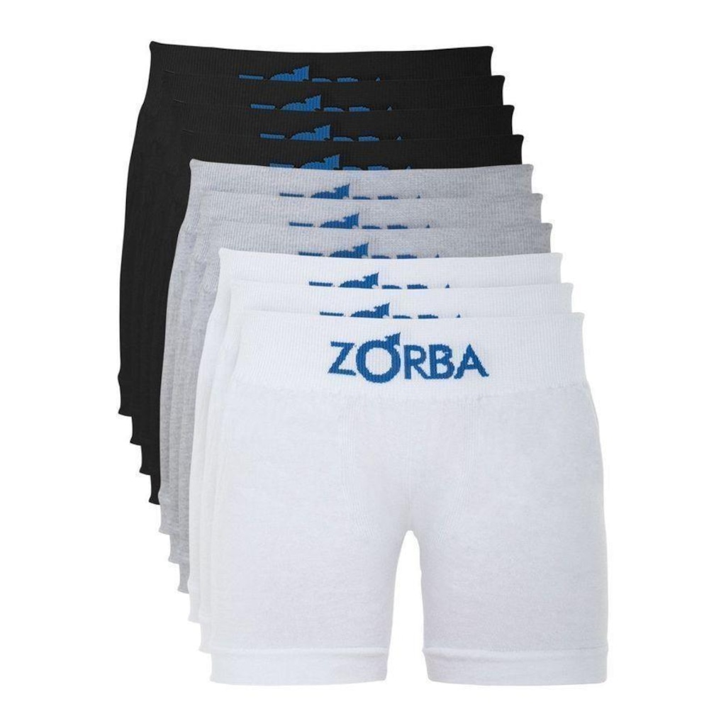 Kit de Cuecas Boxer sem Costura Algodão 678 - Infantil - 10 unidades