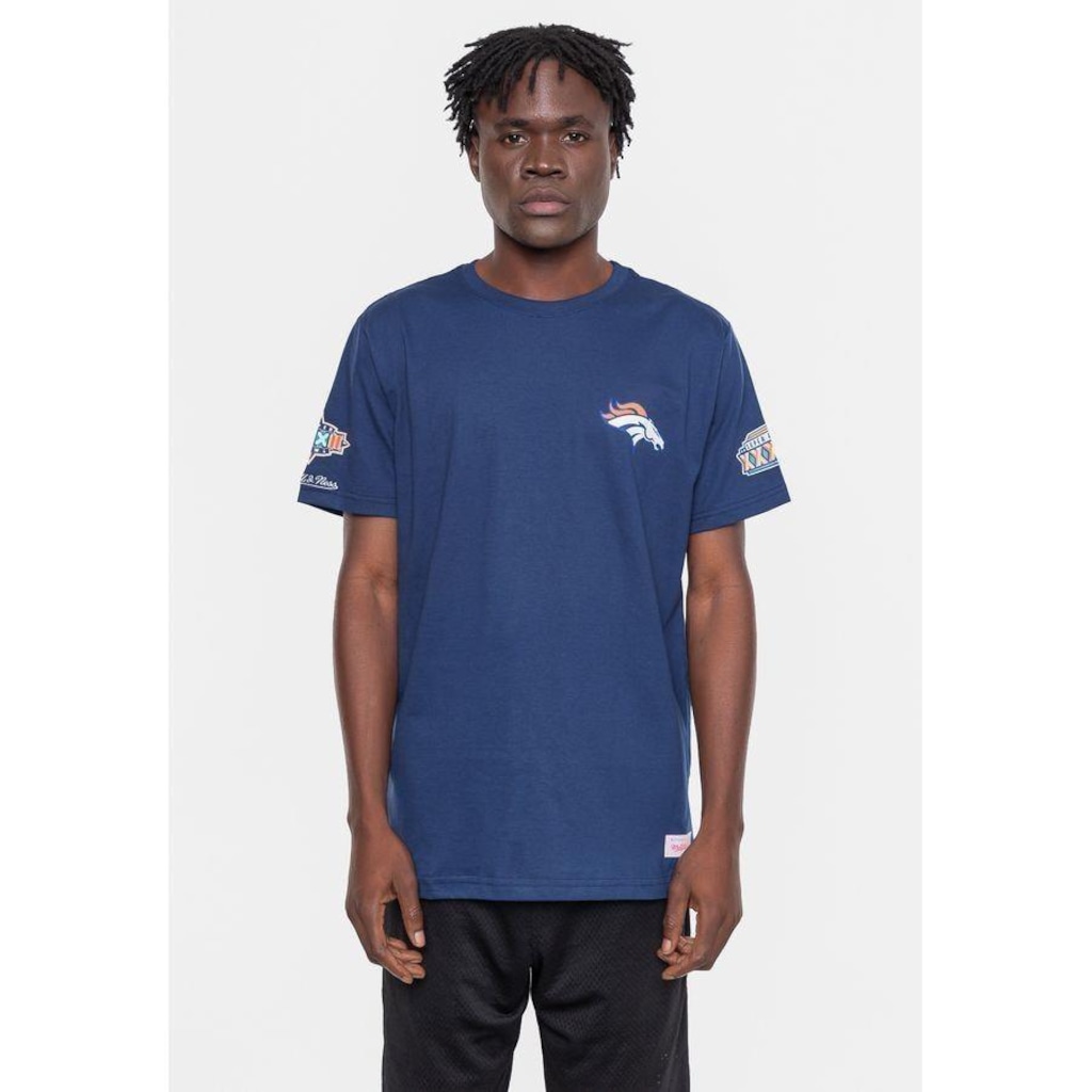Imagem 4 do produto Camiseta Mitchell & Ness Masculina Superbowl Champ Denver Broncos Azul Marinho - Mitchell & Ness