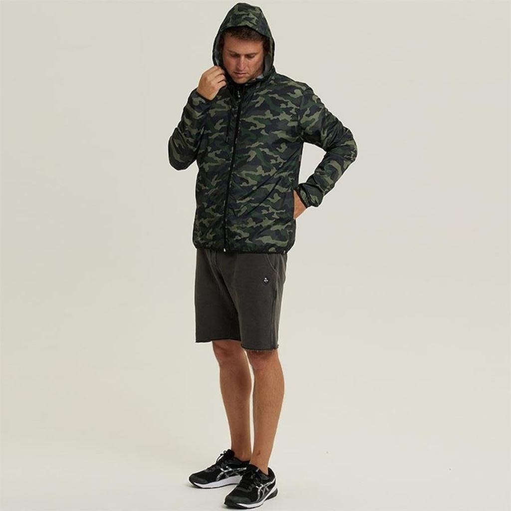 Imagem 2 do produto Jaqueta Corta Vento com Capuz Wss Brasil Basic - Masculina