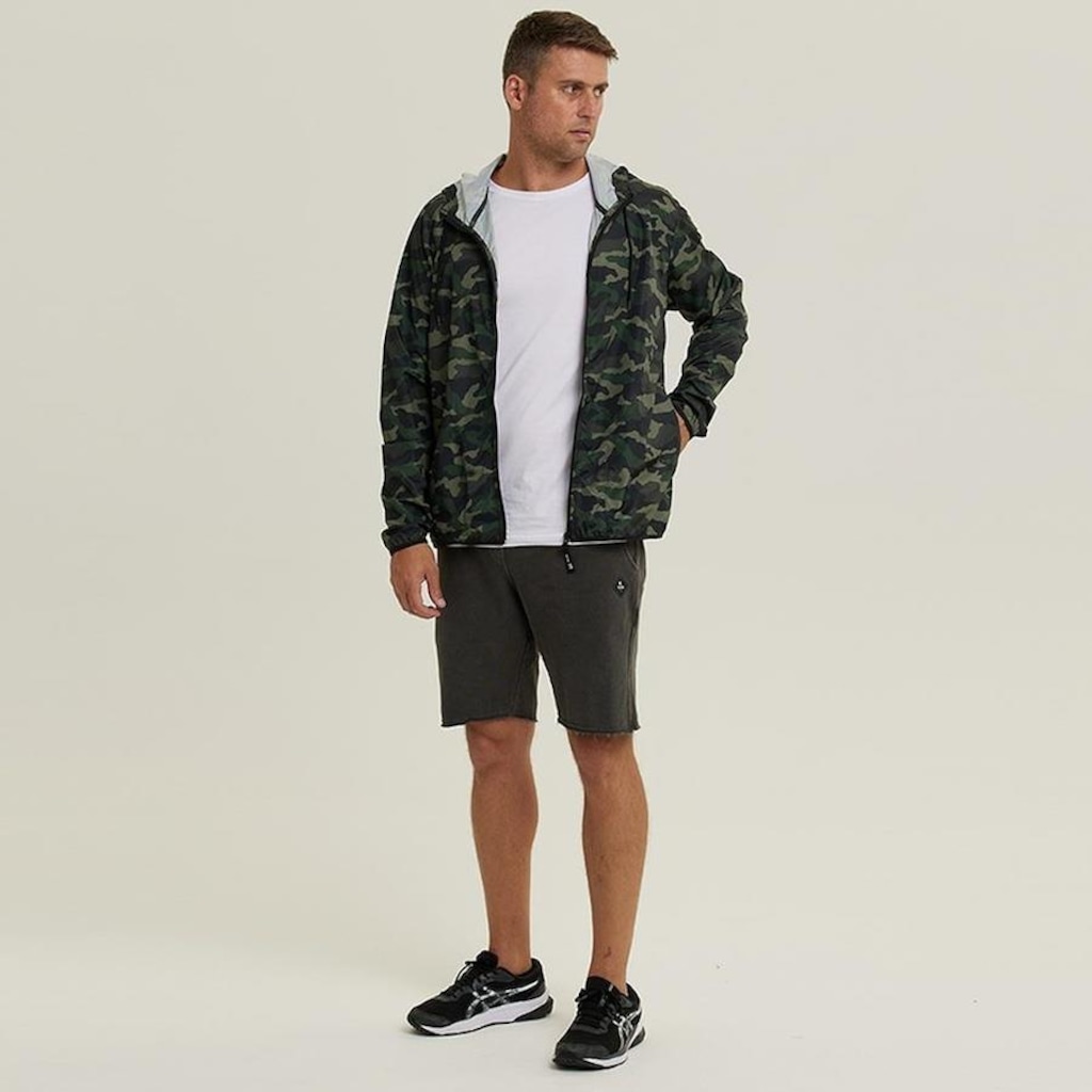 Imagem 2 do produto Jaqueta Corta Vento com Capuz Wss Brasil Basic - Masculina