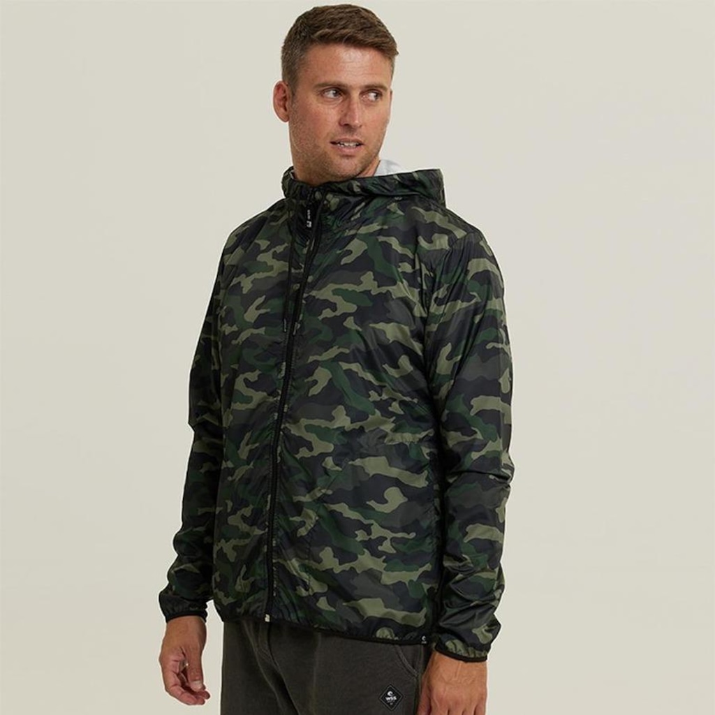 Imagem 3 do produto Jaqueta Corta Vento com Capuz Wss Brasil Basic - Masculina
