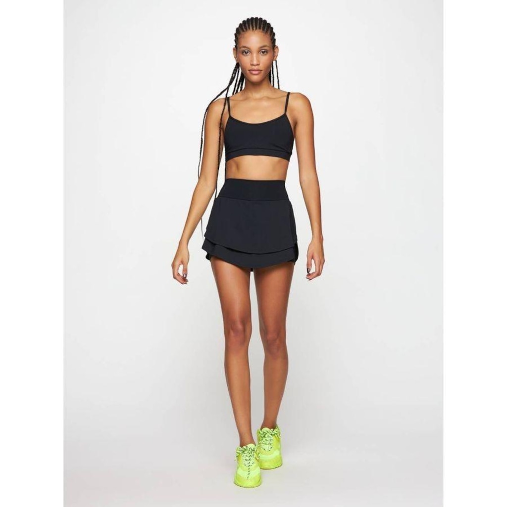 Top Fitness Body For Sure Nadador Alça Reta Liso Beach Sports - Feminino