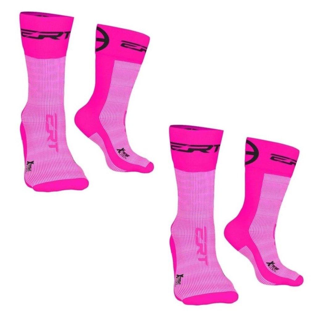 Kit de Meias Cano Médio Ert Esportiva com 2 Pares - Adulto