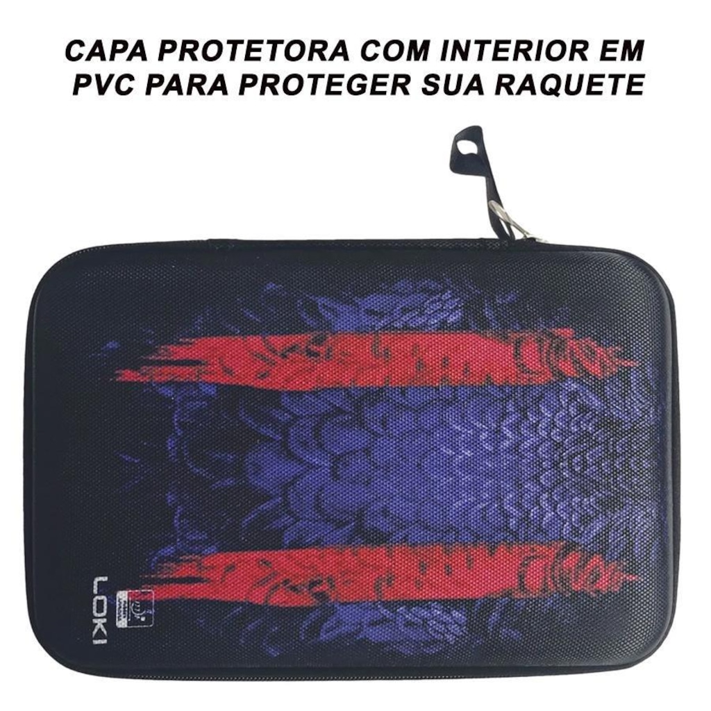 Imagem 5 do produto Raquete de Tênis de Mesa Loki Rxton 5.0 Star Carbon
