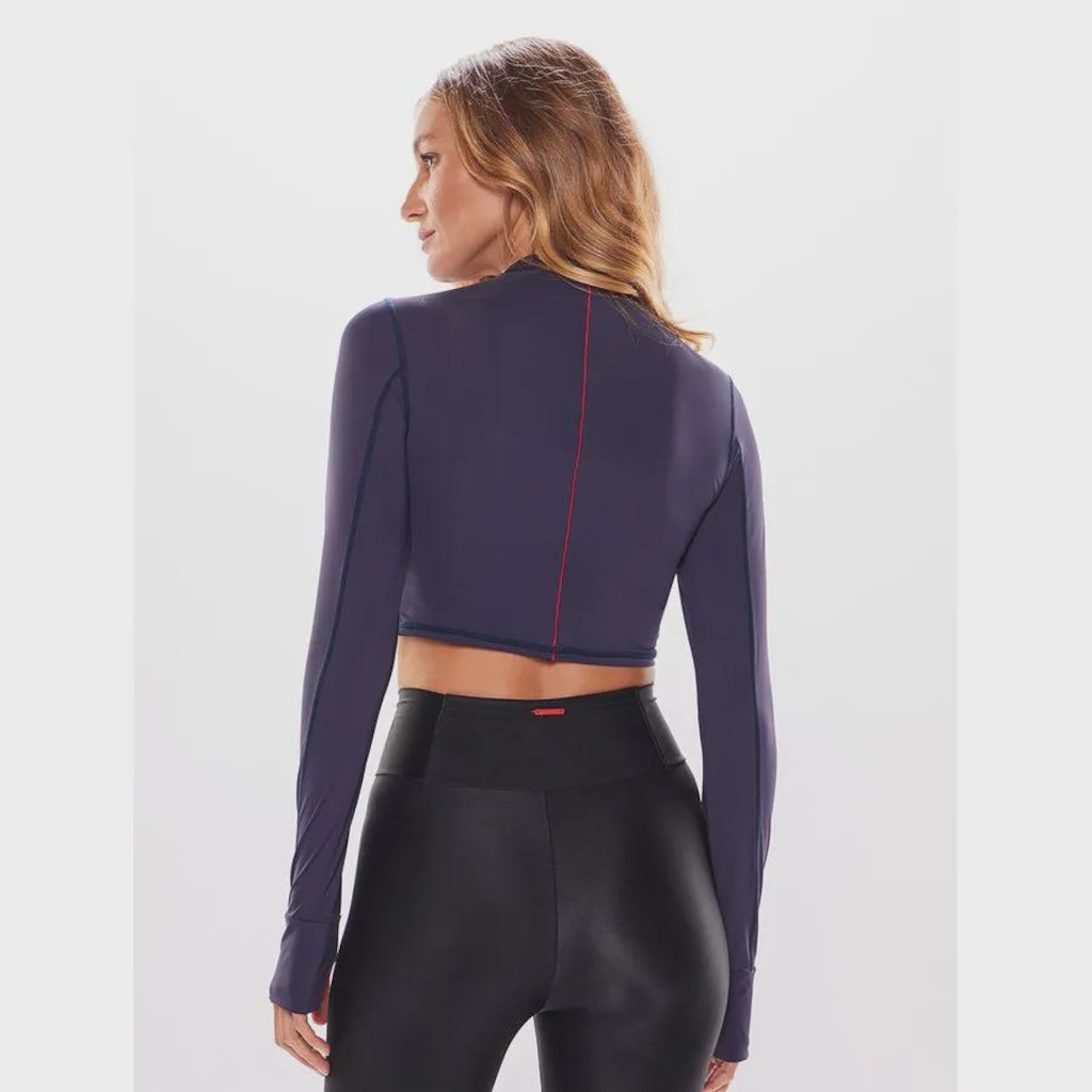 Imagem 2 do produto Blusa Cropped Body For Sure Manga Longa U.V - Feminina