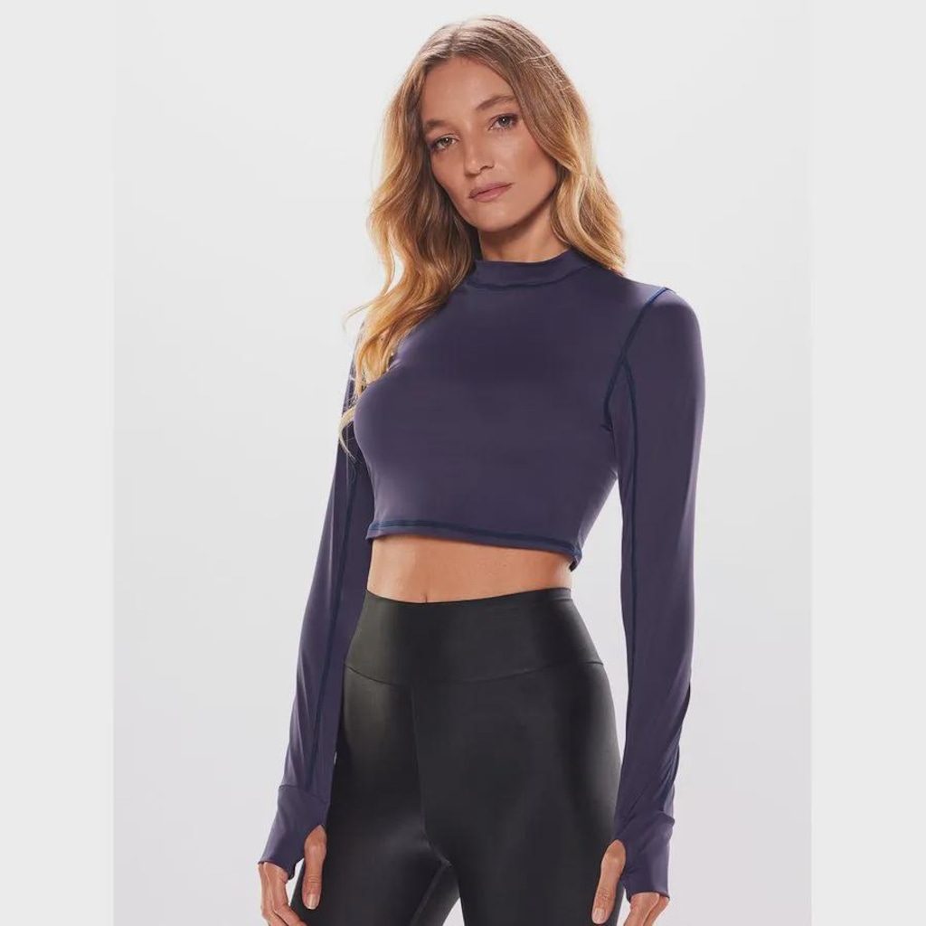 Imagem 4 do produto Blusa Cropped Body For Sure Manga Longa U.V - Feminina