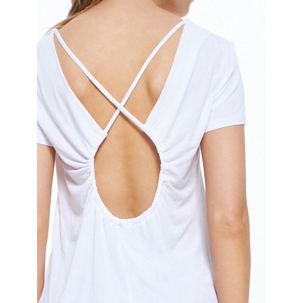 Imagem 5 do produto Camiseta com Detalhe Cruzado Bodyforsure Essentials - Feminina