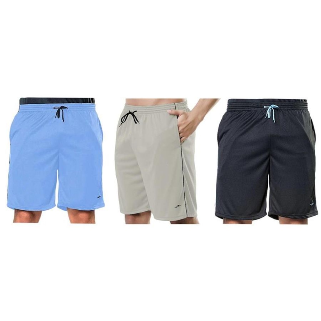 Kit Bermuda Elite Comfort - 3 Unidades - Masculina