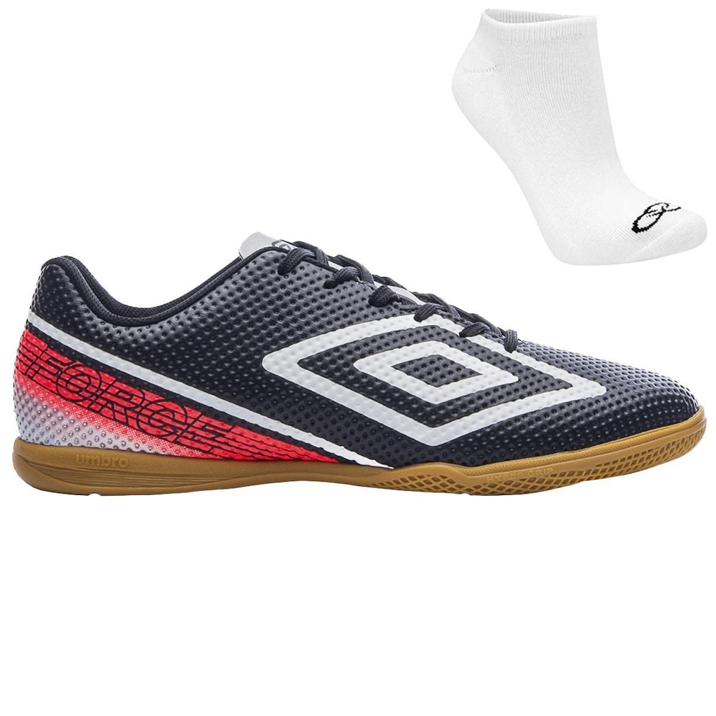 Kit Chuteira Futsal Umbro Force + Meia - Adulto