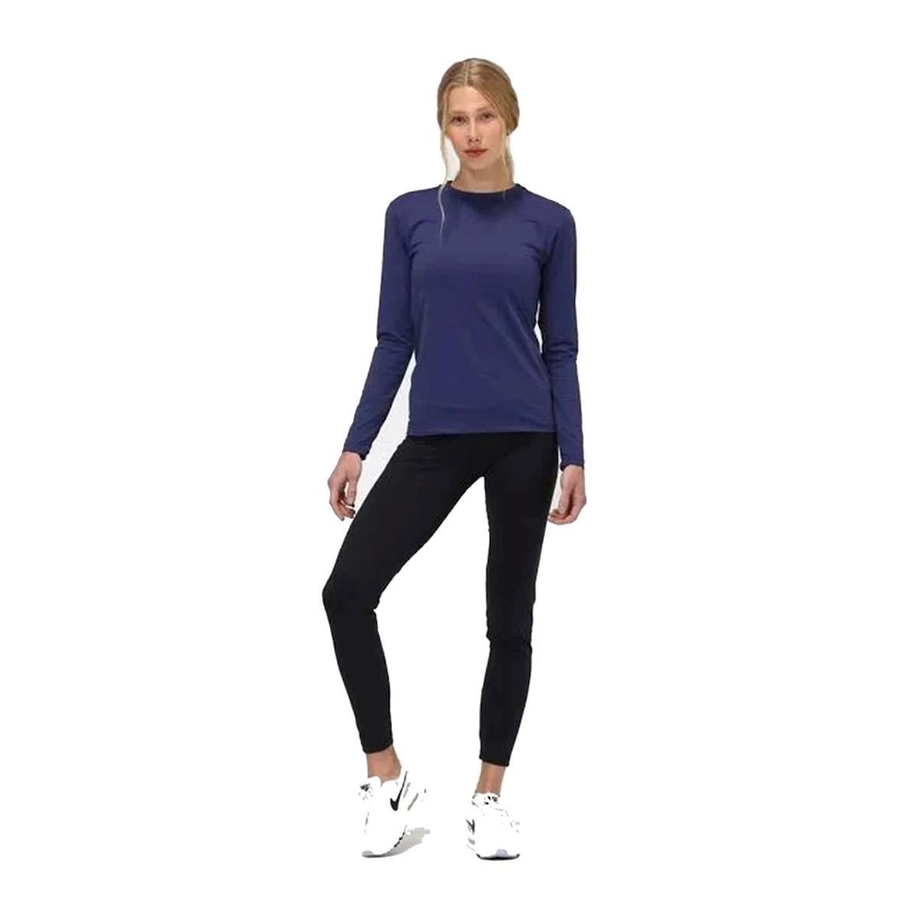 Imagem 2 do produto Camiseta Manga Longa Feminina Uv Line Preta