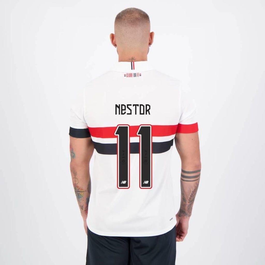 Camisa do São Paulo I 2024 New Balance 11 Nestor - Masculina
