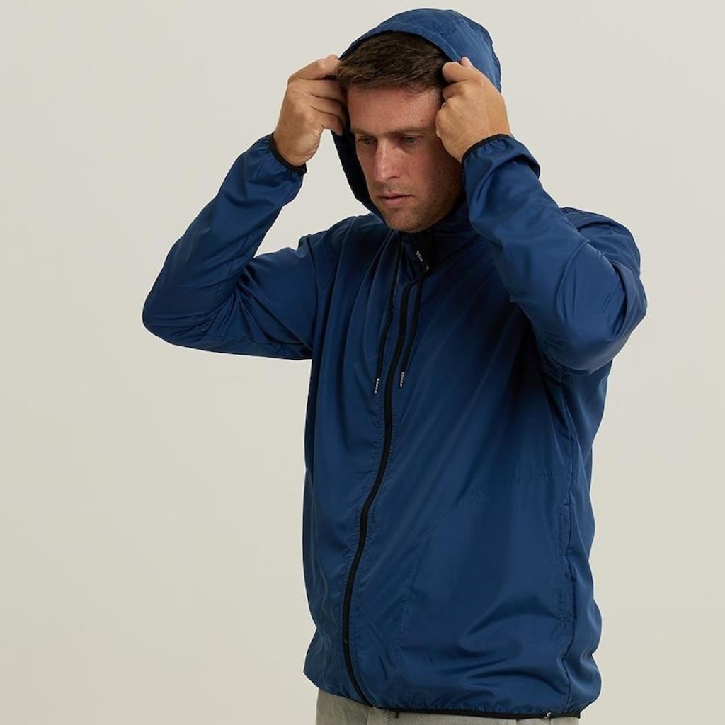 Imagem 2 do produto Jaqueta Corta Vento com Capuz Corrida Wss Run Minimalist - Masculina