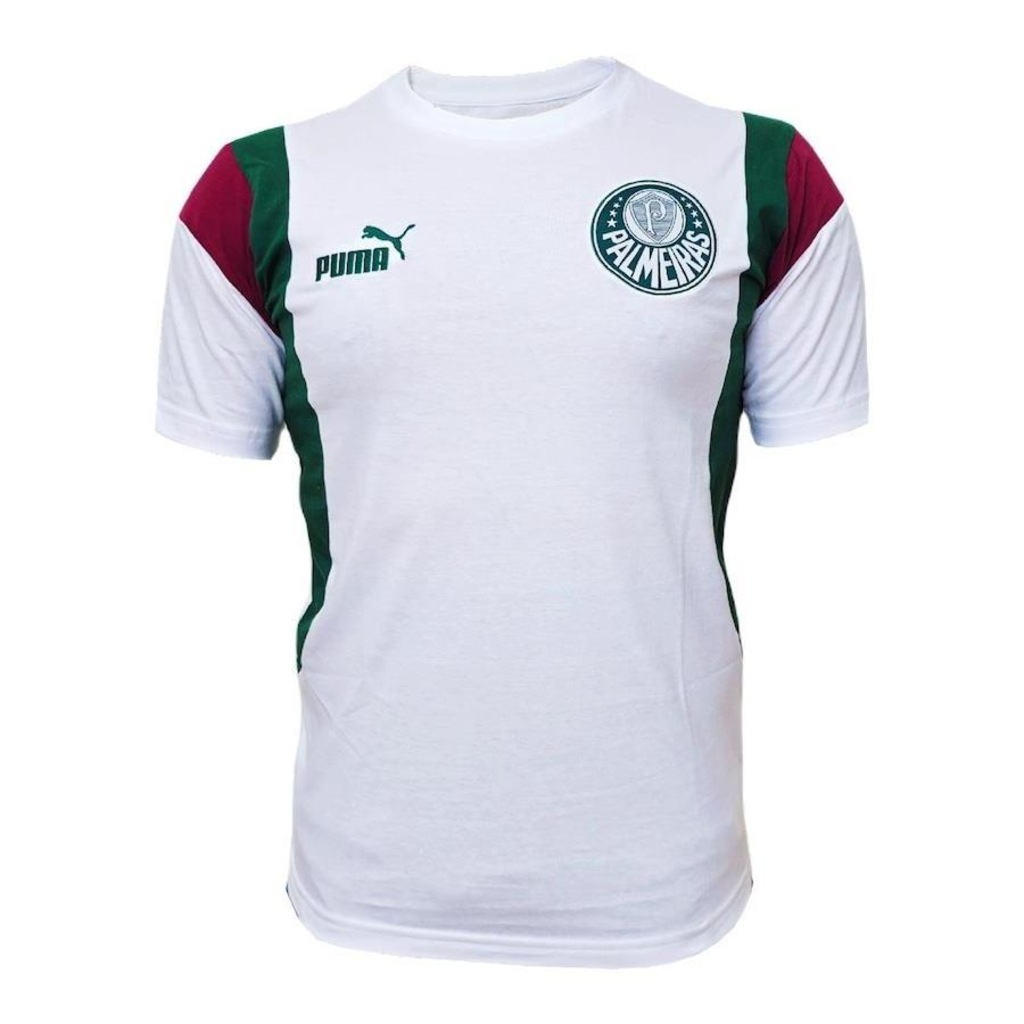 Camisa Palmeiras Puma Ftbl Archive Branca - Masculina - Foto 1