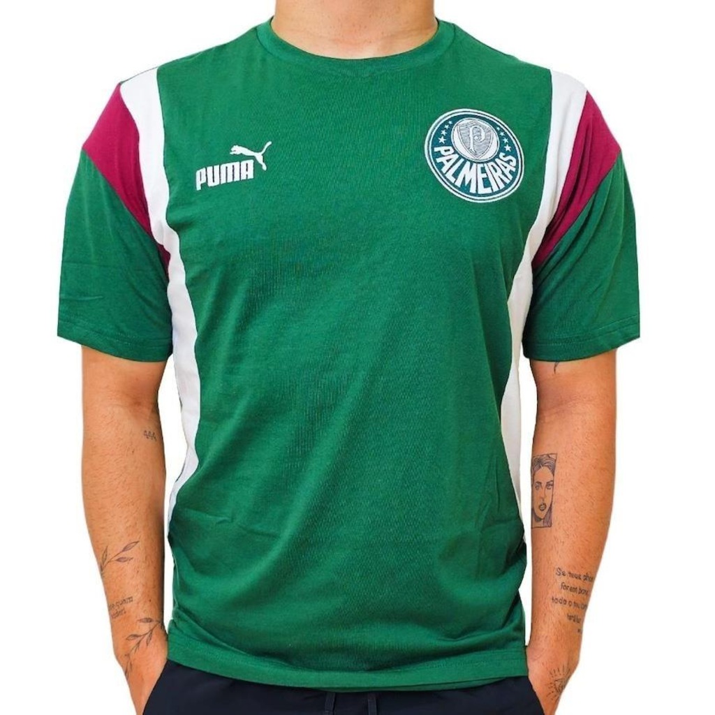Camisa Palmeiras Puma Ftbl Archive Verde - Masculina - Foto 2