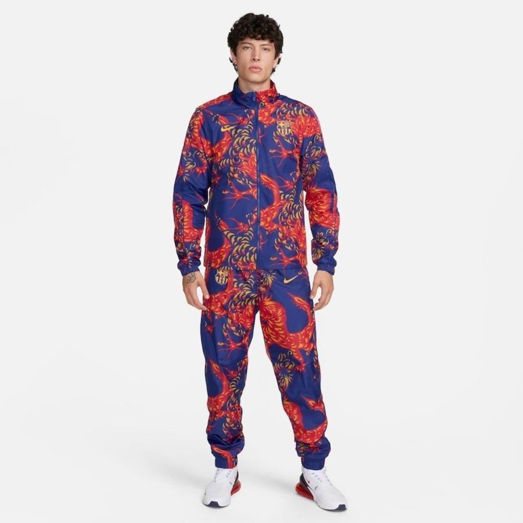 Agasalho Sem Capuz Nike Sportswear Barcelona Strike - Masculino - Foto 1