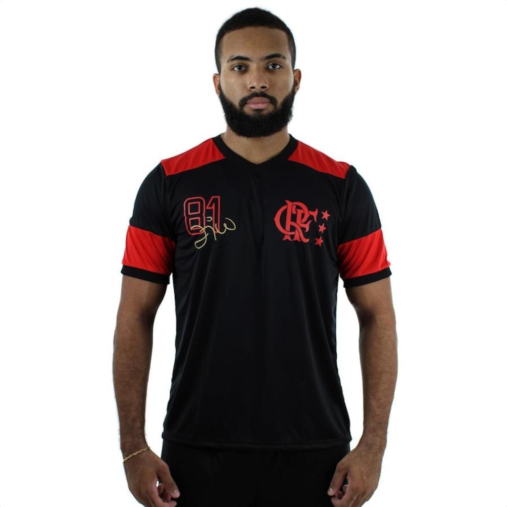 Camiseta Braziline Flamengo Nova Zico Retro - Masculina