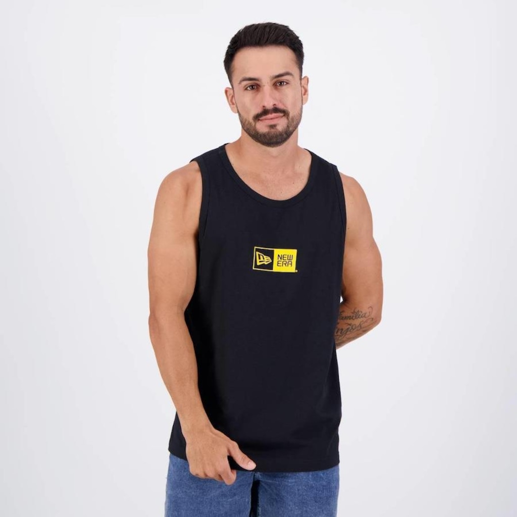 Camiseta Regata New Era Branded Core Logo Box Masculina