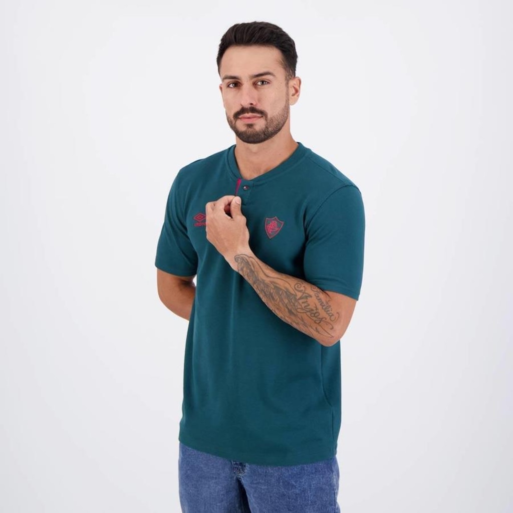 Imagem 3 do produto Camiseta Polo Do Fluminense Viagem 2024 - Umbro - Masculina