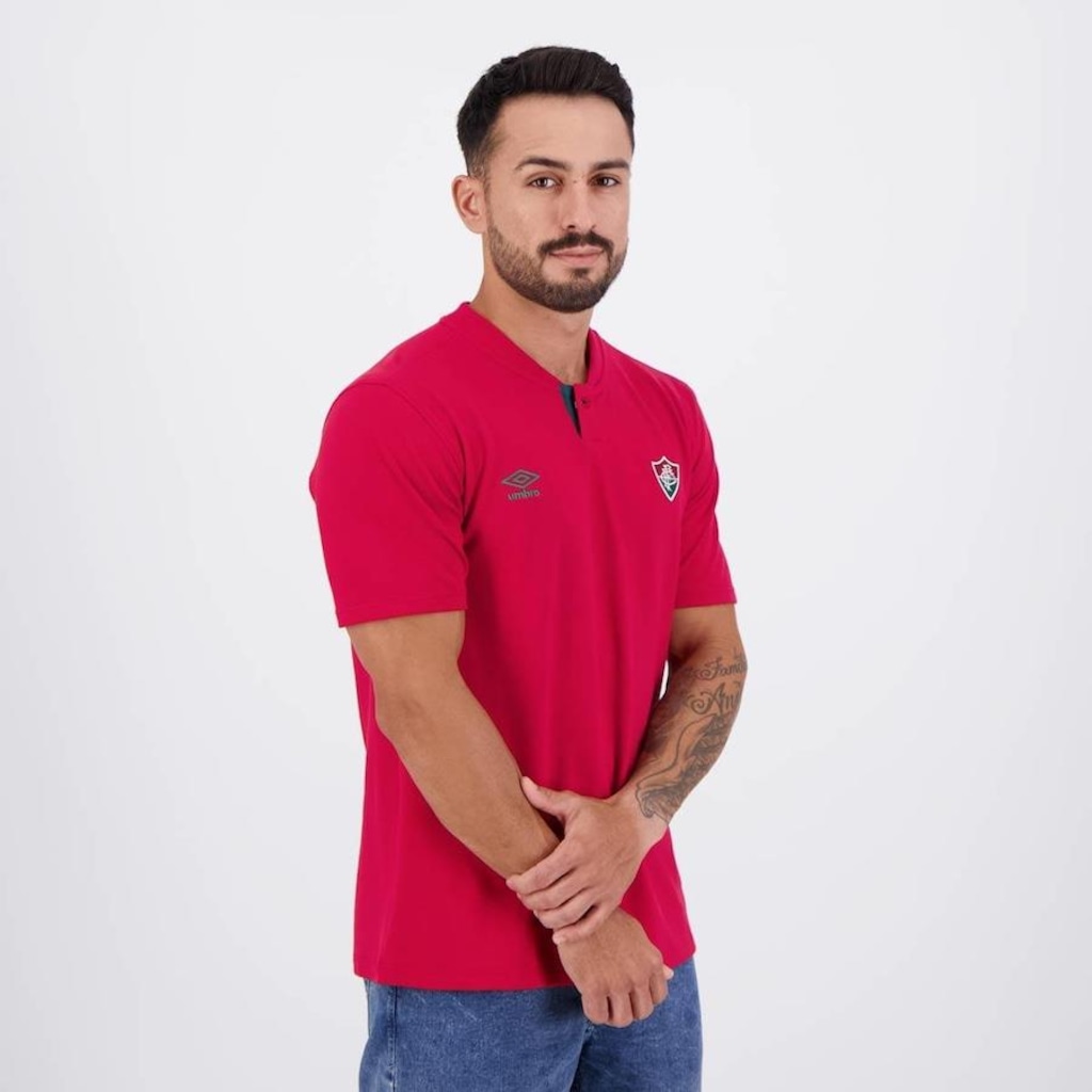 Imagem 2 do produto Camisa Polo do Fluminense Viagem 2024 Umbro - Masculina