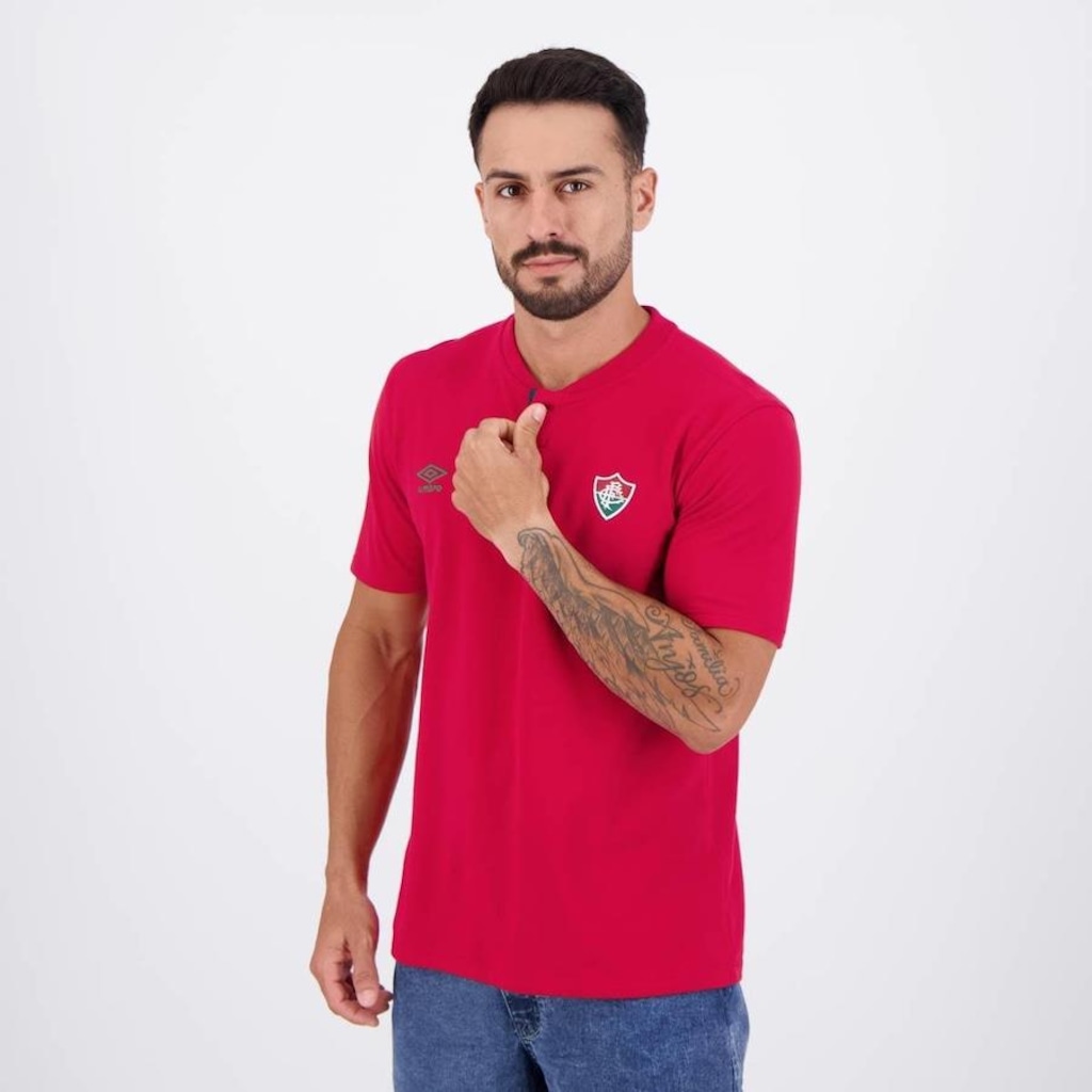 Imagem 3 do produto Camisa Polo do Fluminense Viagem 2024 Umbro - Masculina
