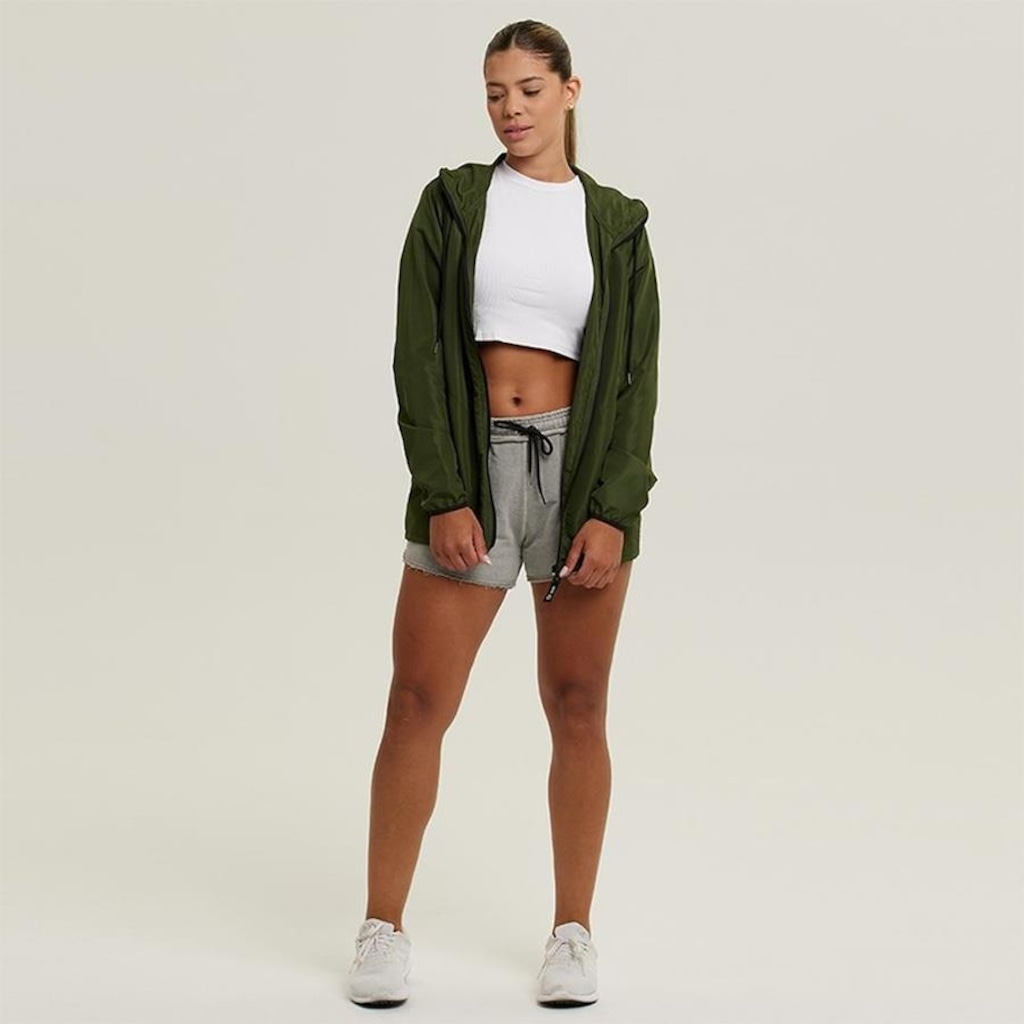 Imagem 2 do produto Jaqueta Corta Vento com Capuz WSS Brasil Impermeável Run Minimalist - Feminina