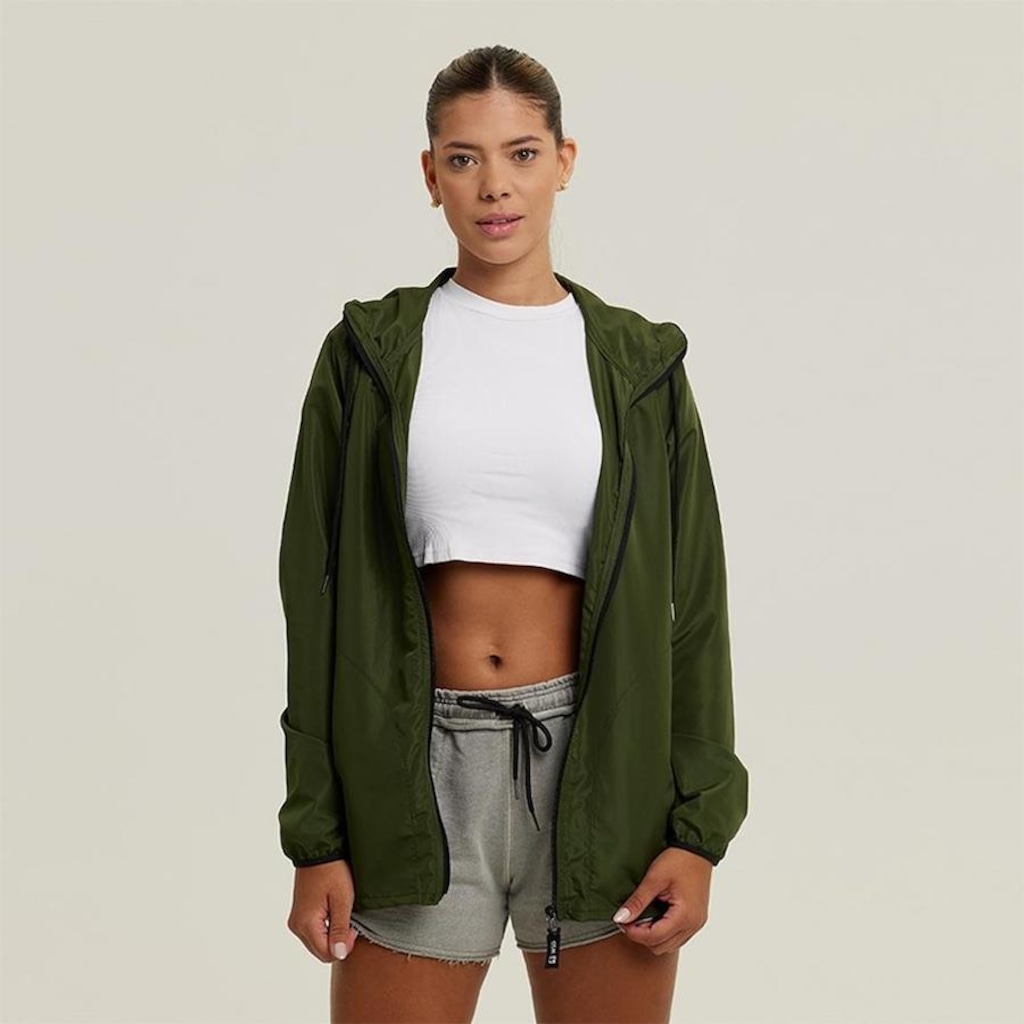 Imagem 4 do produto Jaqueta Corta Vento com Capuz WSS Brasil Impermeável Run Minimalist - Feminina