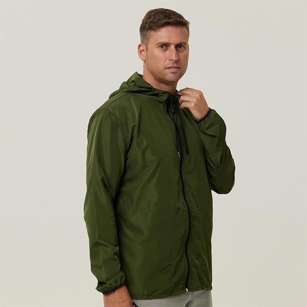 Imagem 2 do produto Jaqueta Corta Vento com Capuz WSS Brasil Impermeável Never Give Up! - Masculina