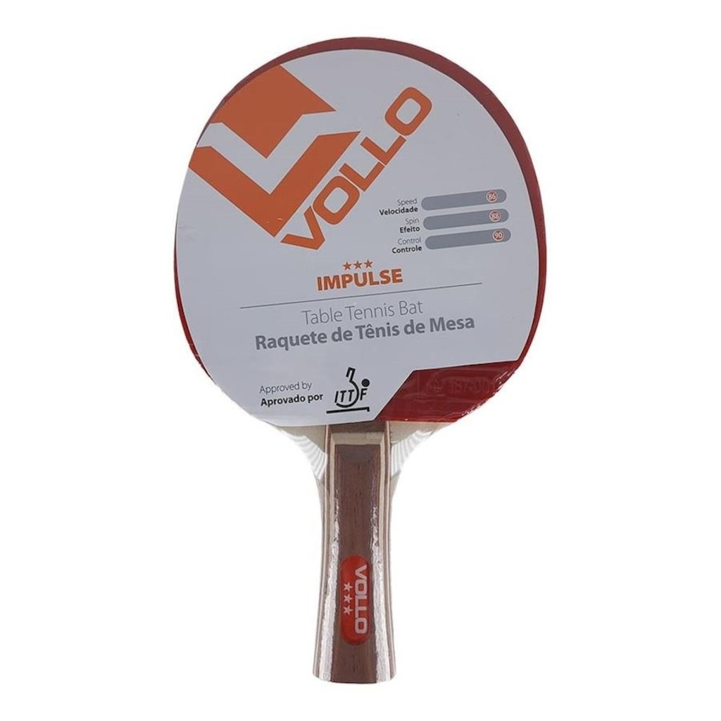 Raquete Tênis de Mesa Vollo Impulse Ittf Vt-604 Unissex