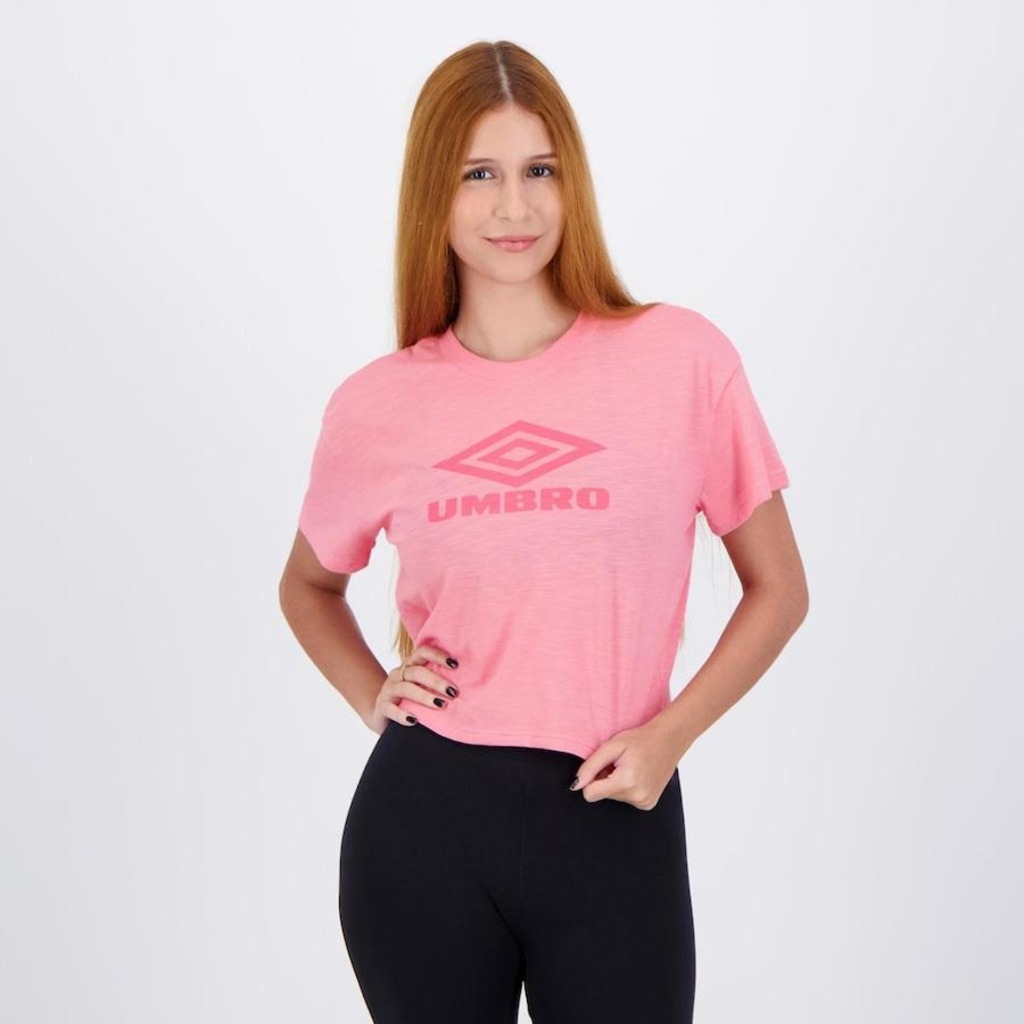 Blusa Cropped Umbro Diamond Bright - Feminina - Foto 1