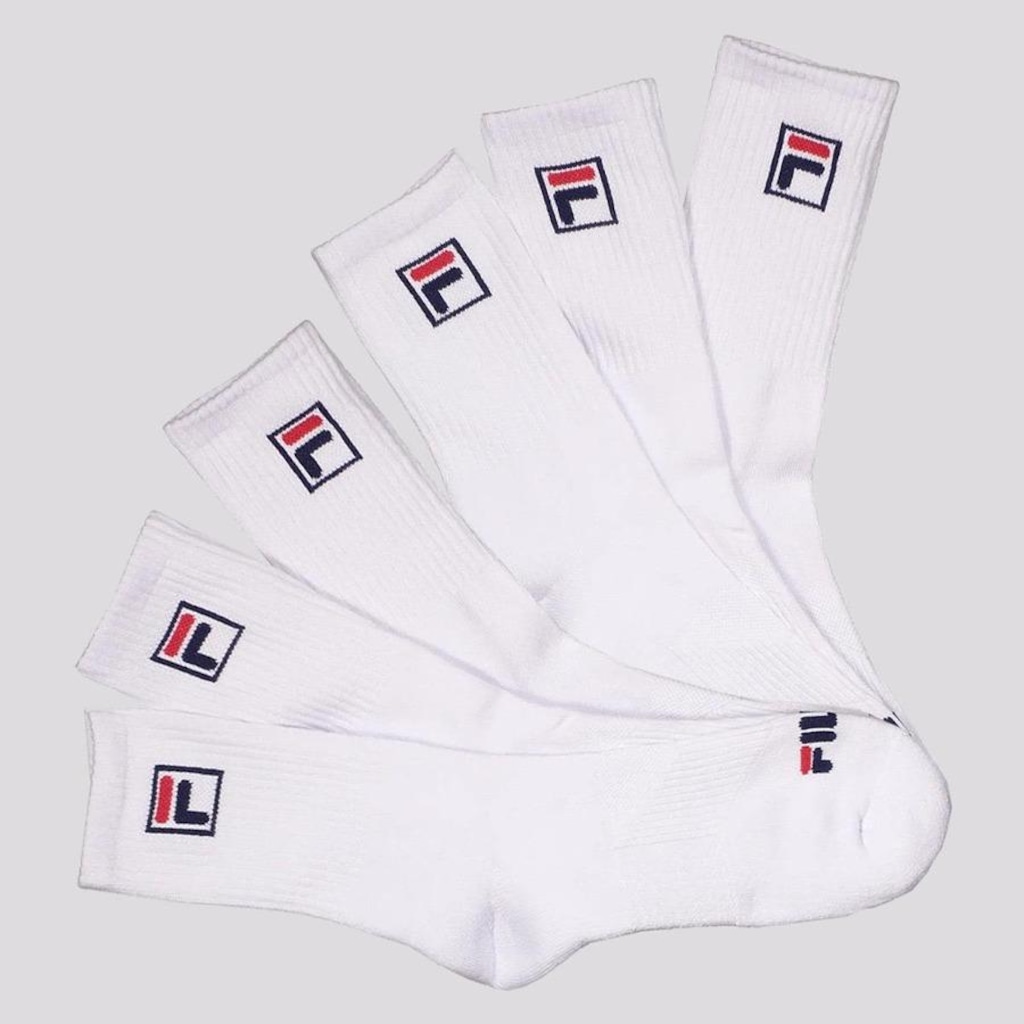Kit Meia Cano Alto Fila Fbox - 6 Pares
