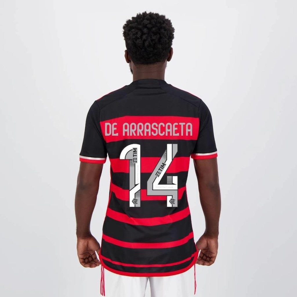 Camisa do Flamengo I 2024 adidas 14 de Arrascaeta - Masculina - Foto 1