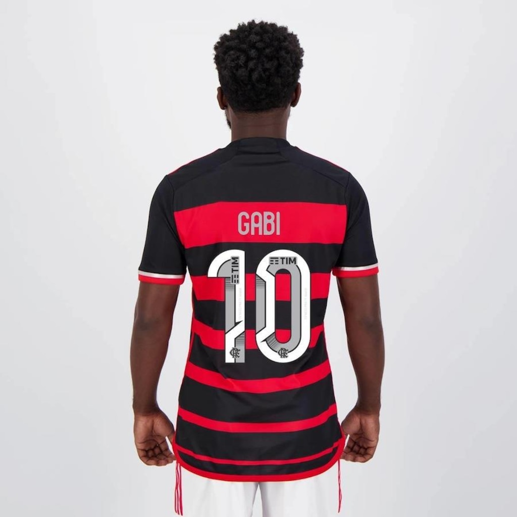 Camisa do Flamengo I 2024 adidas 10 Gabi - Masculina - Foto 1