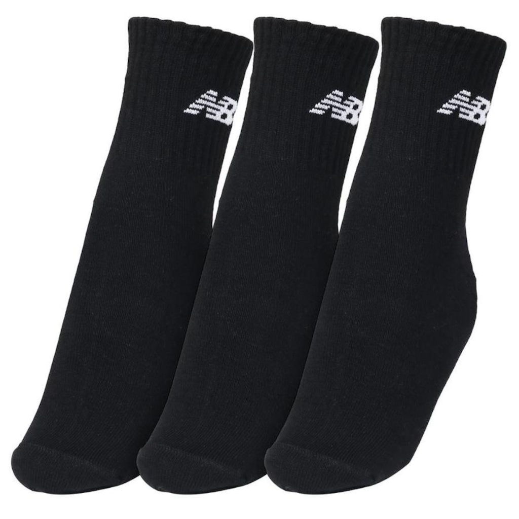 Imagem 3 do produto Kit Meias New Balance Lifestyle Basic com 3 Pares - 35 a 38 - Adulto