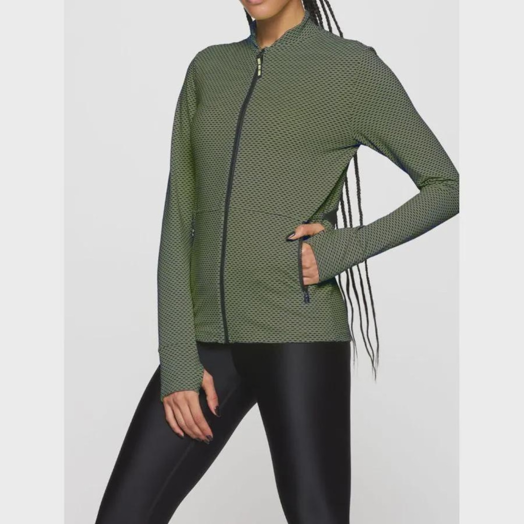 Jaqueta sem Capuz Bodyforsure com Recortes Essentials - Feminina