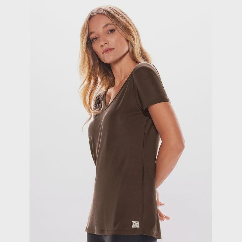 Imagem 3 do produto Camiseta Bodyforsure Decote Essentials - Feminina