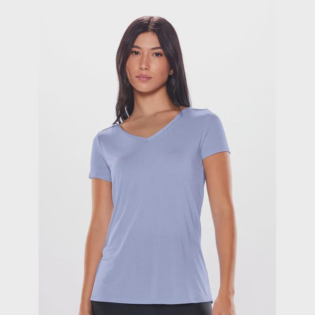 Camiseta Bodyforsure Decote Essentials - Feminina