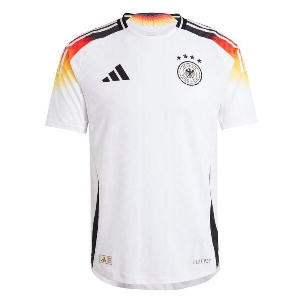 Camisa 1 da Autêntica Alemanha 2024 adidas - Masculina - Foto 1