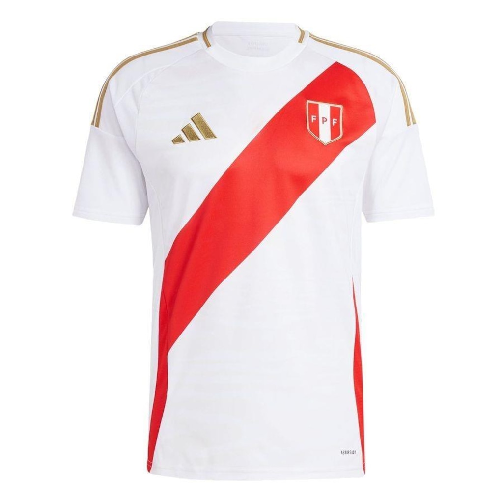 Camisa 1 do Peru 24 adidas - Masculina - Foto 1