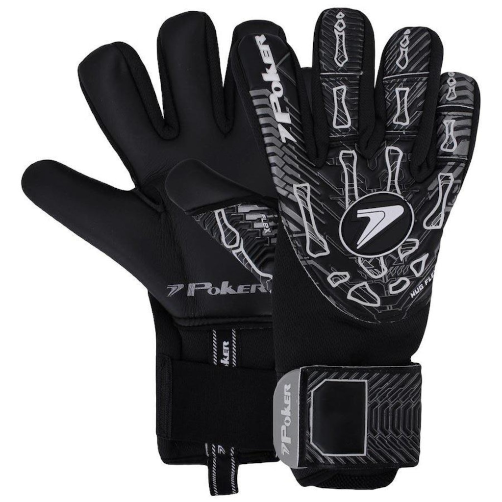 Luvas de Goleiro Poker Profissional Hug Flex 4 - Adulto - Foto 1