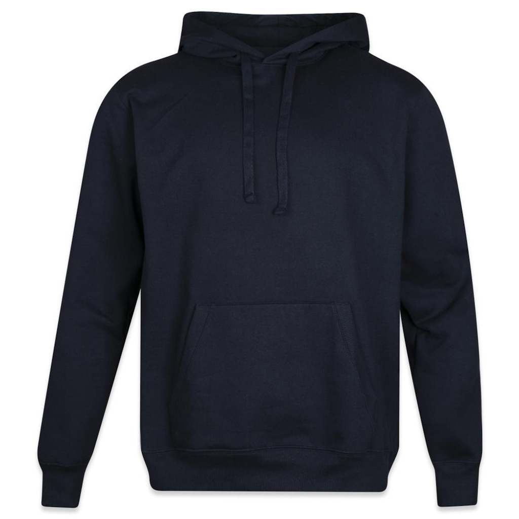 Blusão de Moletom com Capuz New Era Canguru Fechado Core Branded - Masculino