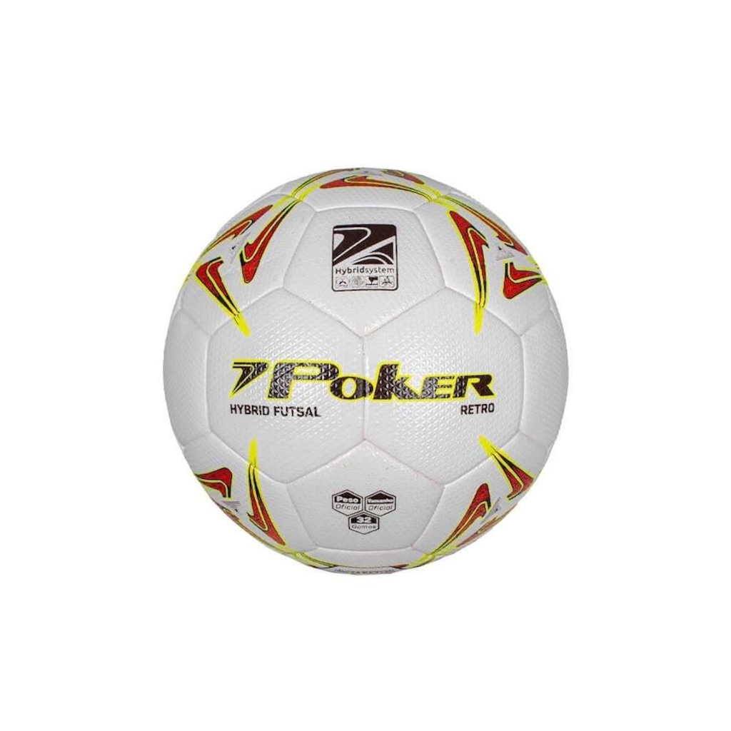 Bola de Futsal Poker Pro 32 Gomos Hybrid Retro
